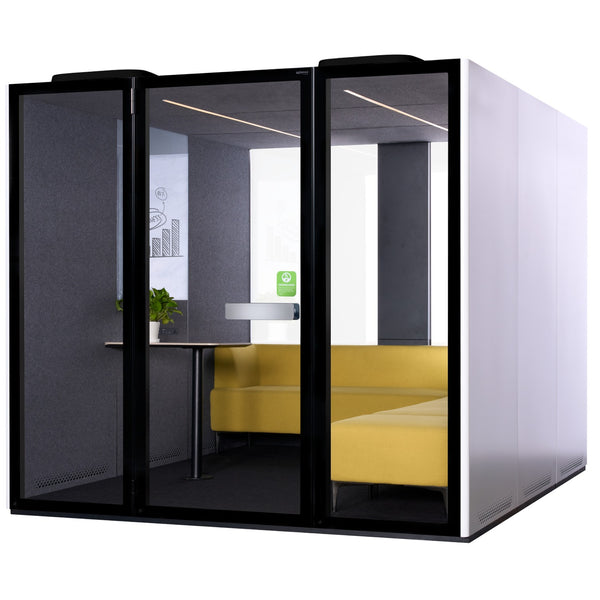 Square Pod SERIES 2 - C POD 1-5 person Square Meeting Room Pod - 2400 x 2400 x 21 ...